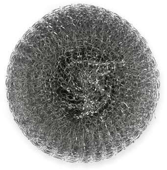 50 Stück, Topfreiniger, FRANZ MENSCH, Ø10,5cm, silber, Metall, 40gr-m² grob