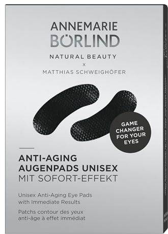 ANNEMARIE BÖRLIND UNISEX ANTI-AGING AUGENPADS Black (5 x 2 Stk.) - by Matthias Schweighöfer - Mit Hyaluronsäure & Sofort-Effekt, Gegen erste Fältchen und müde Augen, Intensive Feuchtigkeit, Vegan