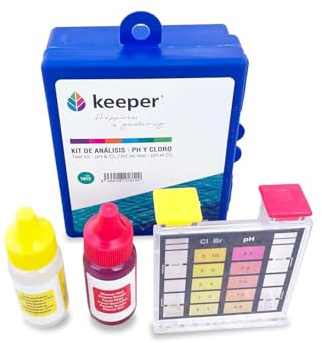 Test Kit Analizzatore Ph e Cloro (Otho/Phenol) 5 Gocce Per Misurare I Valori Di pH e Cloro Dell'acqua Della Tua Piscina Spa O Jacuzzi
