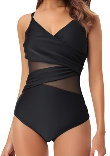 Maillot'de Bain Femme Maillot De Taille e Grande Bandeau Transbronzant Sexy Ensemble Ete Bikini String Bustier Bronzant Gainant Ventre Plat Blanc Shorty