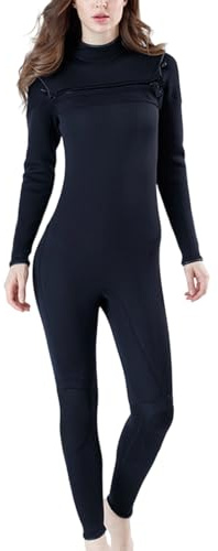 Muta in neoprene da 3 mm con cerniera frontale, per immersioni e surf, per uomini e donne, taglia XL, colore nero