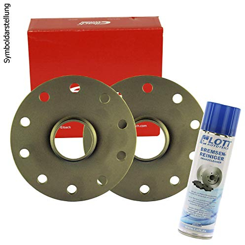 EIBACH Spurplatten Spurverbreiterung Distanzscheibe Ø63,3mm Lochkreis 5x108 / 30mm pro Achse + Bremsenreiniger