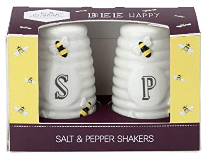 English Tableware Company Bee Happy Salt and Pepper Shaker Set Pots - Bee Happy Range