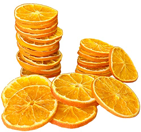 50 Stück Getrocknete Orangenscheiben Deko Natur Dekoration Weihnachten Adventskranz Weihnachtskranz Adventsgesteck Potpourri