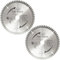 Echo Corner 2-Pack 165mm (20mm Bore) 60-Tooth Wood Cutting Circular Saw Blades, Fine Cut Crosscut Framing Plywood MDF Plastic Veneer Lumber Laminate