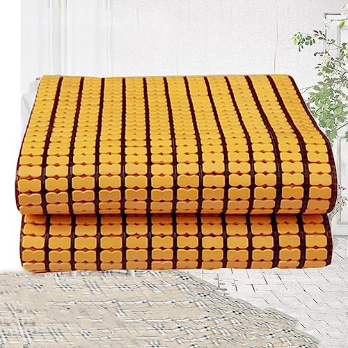 NIANXINN Colchón de Bambú,Mahjong Carbonizado Esterilla de Bambú Dormir,Colchoneta para Bamboo Colchón,Refrescante y Transpirable,para Dormitorio,Sala de Estar,Sofá,Silla (50x80cm)