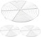 YIXNSW Lot de 3 Grille Ronde à gâteau 30,5 cm, pour Une Cuisson Uniforme et Rapide des gâteaux