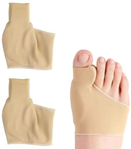 Eddrfy 2 PCS Hallux Valgus Korrektur Bandage, Unsichtbare Hallux Valgus Socken aus Elastischem Lycra & TPE, Wiederverwendbare Hallux Socken für Schmerzreduktion & Zehenkorrektur bei Tag & Nacht
