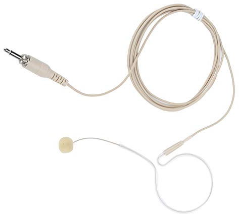 Yosoo Health Gear Mikrofon Enkel Öronkrok Headset Mikrofon Metall ABS Kondensor 3,5 Mm Jack Rundstrålande 50Hz Till 16kHz Lättviktspassform för Karaoke Singers DJs Högtalare
