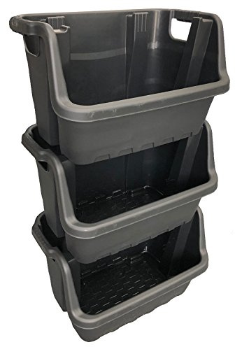 35 Litre Stacking Picking Plastic Open Fronted Recycling Plastic Storage Box Bins (5)