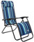 Trespass Padded Reclining Sun Lounger Summer Pool Patio Outdoors Garden Chair Zero Gravity Sunlounger Removable Headrest 113x64x98cm Glentilt