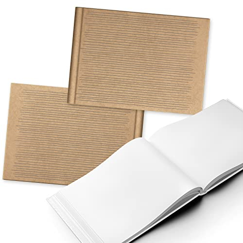 Logbuch-Verlag Notizbuch DIN A4 Querformat mit leeren Seiten - vintage Kreativbuch Skizzenbuch zur freien Gestaltung Geschenk Geburtstag