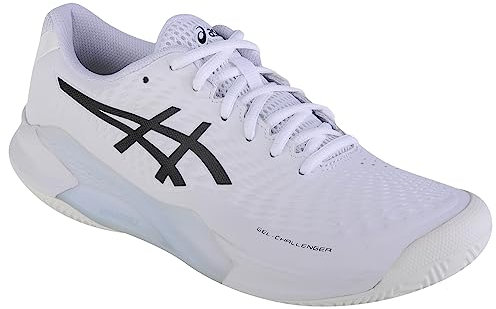 ASICS Herren Gel-Challenger 14 Clay Sneaker, White Black, 46.5 EU
