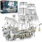 Mould King 13193 Piratenschiff Modell, 3769 Teile Groß MOC Styx-Piratenschiff Klemmbausteine Bausteine, DIY Modellbausatz Für Puzzle Bausteine
