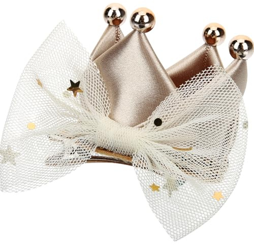 DEARMAMY Couronne de Fille Épingle à Pince à Décoration pour Accessoire de Fête Anniversaire Noël