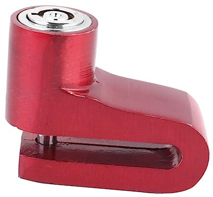 Gatuida 1 Pezzo Blocco del freno a disco blocco chiave blocchi motociclistici blocco freno a disco per lucchetto antifurto per scooter serratura antifurto Lega di alluminio rosso