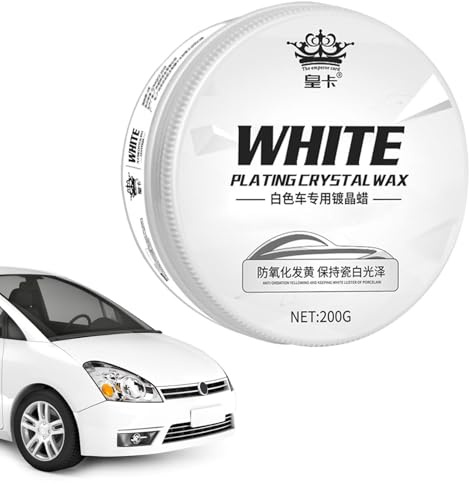 de cire de voiture - Restoir de peinture blanche, amplificateur de couche transparente | Pâte de brillance protectrice anti-rayures, Traitements de surfaces à haute brillance crème, solution de