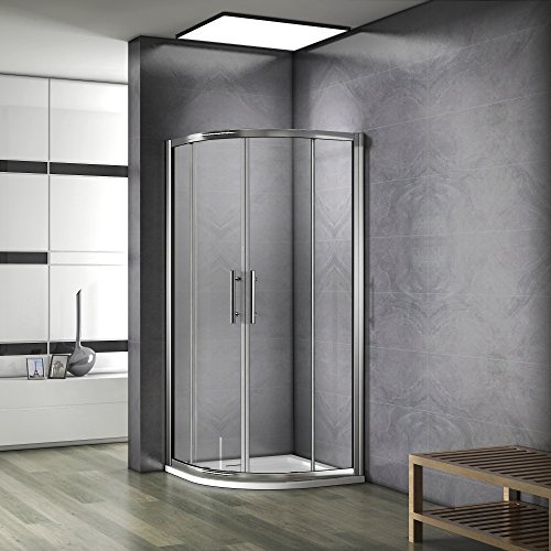 80X80X195cm Porte coulissante Paroi de douche accès d'angle cabine de douche verre anticalcaire