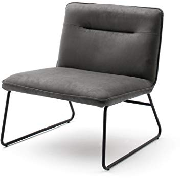Robas Lund Sessel, 100% Polyester, Anthrazit, BxHxT 72x77x72 cm