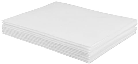 10 PCS White Felt Fabric 11.22 x 7.08 inches White Felt Sheets Soft Felt Sheets for Crafts Non-Woven Felt Fabric Thick White Fabric for DIY Patchwork Sewing Craft Decorative Projects