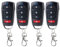 4 pezzi 433 MHz telecomando universale per cancello duplicatore acustico telecomando wireless per porta del garage 4 pulsanti clonazione copia adatto per auto porte da garage cancelli portata 10 m