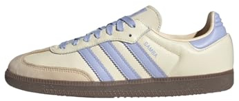 Adidas Samba OG Sneaker Donna, Crema Bianco Viola, 38 2/3 EU