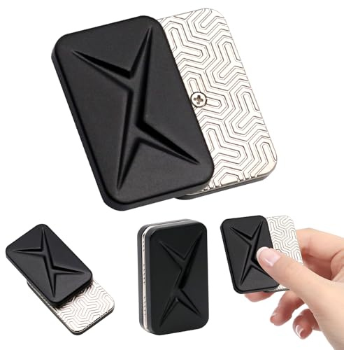 OBEST Fidget Slider EDC Toys, decompressione ansiosa per adulti, giocattolo per autismo e TDHD, regalo per adolescenti (nero)