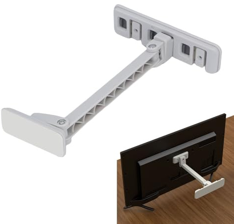 Asixxsix Corturas de Seguridad de TV Ajustables, Correas contra Muebles contra la Punta para la Prueba de Bebés, Pantallas Planas para la Pared,el Gabinete, los Anclajes de la Pared