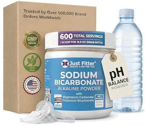 Sodium Bicarbonate Powder Supports pH Balance - Potassium Bicarbonate Slow Release Formula for Better Absorption - Bicarb Potassium Powder Helps Reduce Body Acid - Bicarbonato De Sodio Supplement