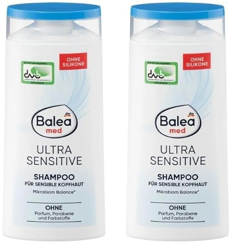 Baleamed Ultra Sensitive Shampoo oder totes meer für sensible Kopfhaut, ohne Parfüm und Silikone, mit Glycerin und Panthenol (Ultra Sensitive)