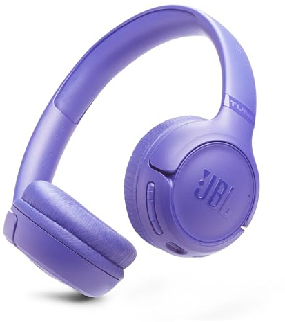 JBL Tune 530 BT Cuffie On-Ear Bluetooth Wireless, Pieghevoli e Leggere, JBL Pure Bass, Connessione Multipoint, fino a 76 ore di Autonomia, Google Fast Pair, Microsoft Swift Pair, Viola