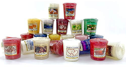 12 Official Yankee Candle Mini Votive Samplers Assorted Winter Festive Fragrances