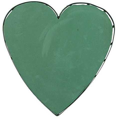 Steckschaum Ziegel Blumensteckschaum Blumensteckmasse Nasssteckschaum: Herz Steckmoos Blumen Steckmasse für Hochzeit Valentinstag Deko DIY Blumengestecke Frischblumen Gestecke