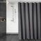 DUFU Tenda Doccia Impermeabile 180x180 cm - Poliestere Traslucido Lavabile in Lavatrice con 12 Ganci, Protezione Privacy per Vasca da Bagno, Grigio Scuro