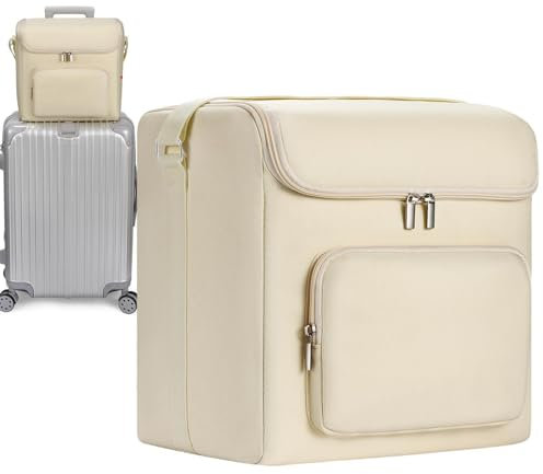 Car Refrigerator Carrying Case - 4/6L Fridge Storage Case Organizer - Portable Storage Bag with Adjustable Shoulder Strap for Travel, Camping, Picnicking