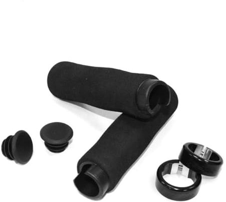 Guriayus Schwarze Griffe Mountainbike-Lenkerüberzüge Aus Schaumstoff, Einseitig Verriegelbare Fahrradlenker
