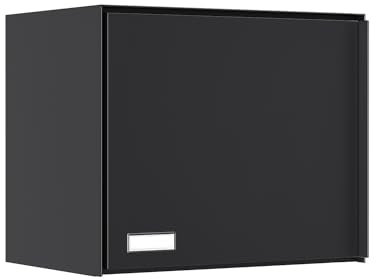 Boîte aux lettres murale Oslo en noir Bravios pour colis