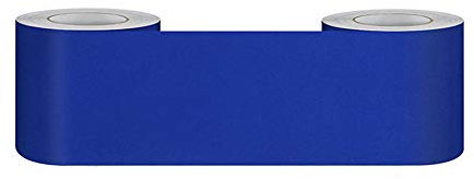 Bordo per Carta da Parati Blu opaco Adesivi Murali Autoadesivi Da Battiscopa ​Pvc adesivo per carta Confini per Cucina Bagno Camera Letto Decor Parete 5cm X 500cm