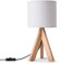 Paco Home Tischlampe Nachttisch Deko Wohnzimmer Leselampe Tischleuchte Nachttischlampe Schlafzimmer E14 Fassung Stoff Lampenschirm Mit Schalter Holz