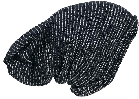 GURU SHOP Magic Hairband, Dread Wrap, Schlauchschal, Stirnband, Mütze - Loopschal Schwarz/weiß, Herren/Damen, Baumwolle