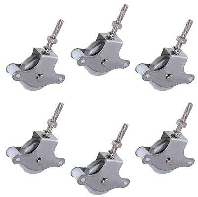 M.Pascual - Poleas para Cuerda de 6mm | Acero Inoxidable | Pack 6 Unidades