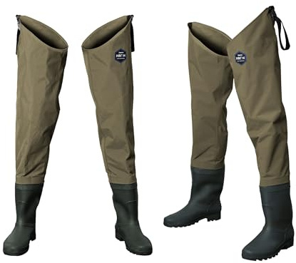 Wurmbaden Watstiefel Gummistiefel mit Wathose Gr. 41-47 (42)