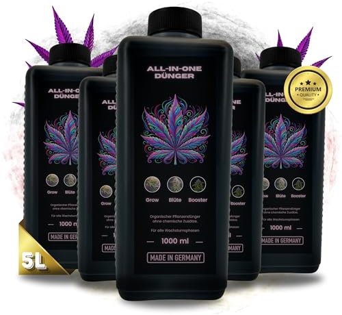 TronicXL Premium 5L Fertilizzante I All in One I Indoor & Outdoor per fase di crescita e fioritura, compatibile con Growbox Grower 5 litri Grow & Bloom Starter Set Try Pack