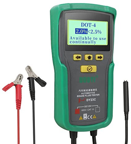 DY23C Tester per liquido dei freni dell'auto, strumento di test accurato per display digitale per auto, strumento di controllo del contenuto di acqua del liquido dei freni con allarme acustico e