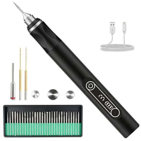 3-Speed Electric Mini Drill Pen Cordless Rechargeable Electrical Engraving