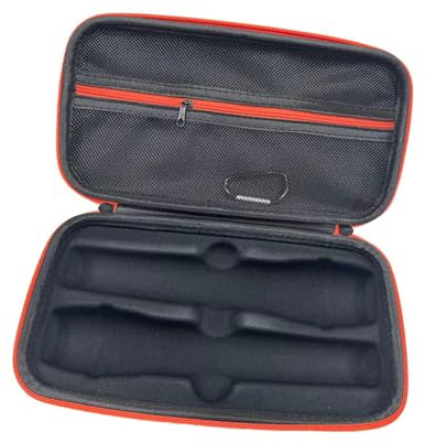 Baoblaze Estuche para Micrófono Maletín Portátil Rígido para Almacenamiento de Micrófono Funda Protectora con Esponja Interior Bolsa de Transporte con Bolsillo, para 2 Micrófonos