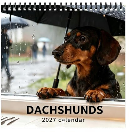 Calendrier Teckel 2027 Agenda Annuel Chien Mignon Janvier - Décembre 2027