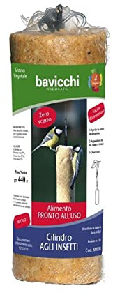 CILINDRO AGLI INSETTI 400GR CIBO PER UCCELLI SELVATICI