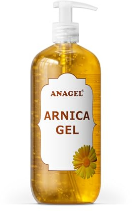 ANAGEL Gel à l'arnica 500 ml – Gel apaisant et revitalisant à la lavande – Formule non collante et facilement absorbée pour un usage quotidien