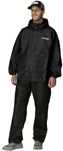 FROGG TOGGS Men's Classic Pro Action Waterproof Breathable Rain Jacket, Black, 3X-Large